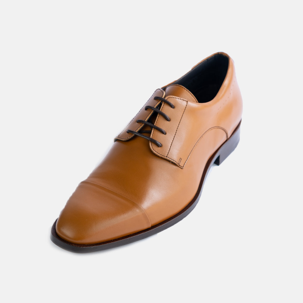 snøresko cognac farvet