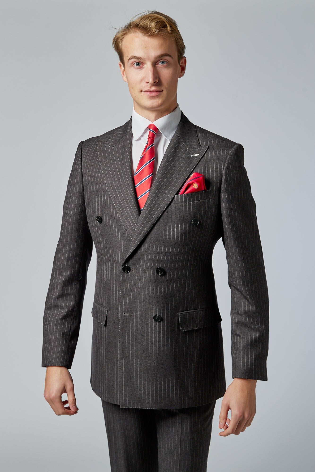 dobbeltradet pinstripe blazer