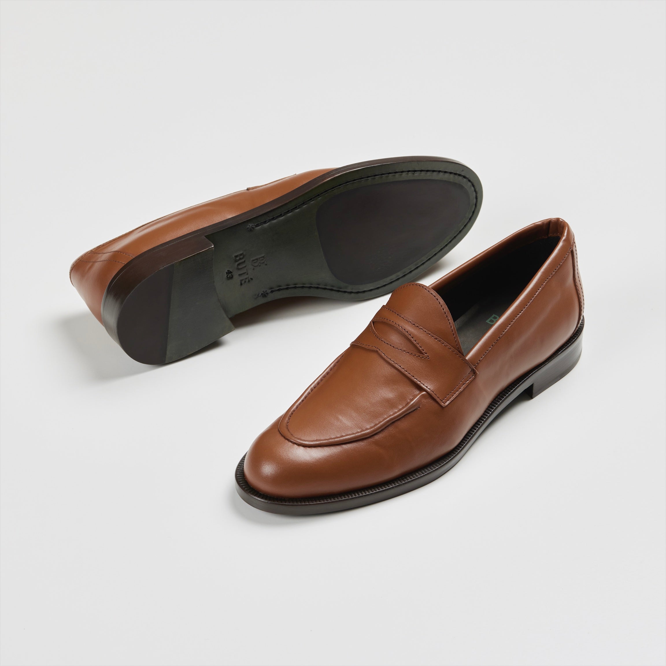 cognac loafers