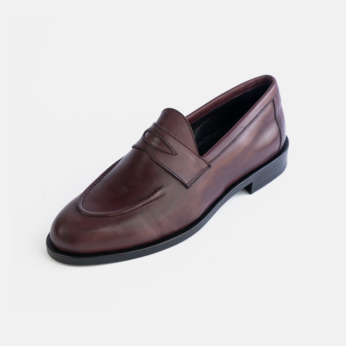 rød brun loafers