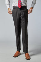pinstripe grå jakkesæts bukser